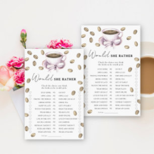 Coffee Bow Vrijgezellenfeest Zou ze liever spel