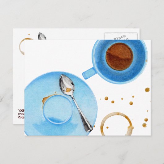 Coffee Break Briefkaart (Voorkant / Achterkant)