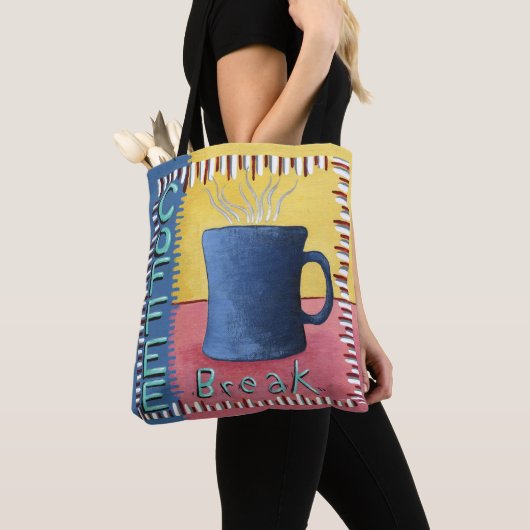 Coffee Break-Canvas tas (Dichtbij)