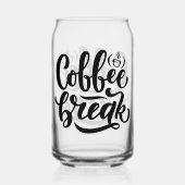 Coffee Break Club Blikvorm Glas (Voorkant)