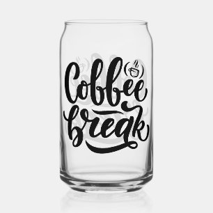 Coffee Break Club Blikvorm Glas