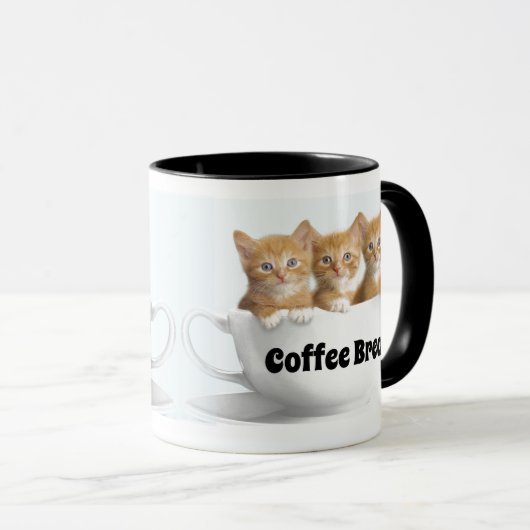 Coffee Break Coffee Mok-Three Kittens Mok (Voorkant rechts)