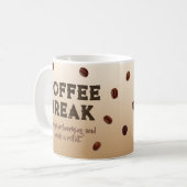 Coffee Break – customizable Koffiemok (Voorkant links)