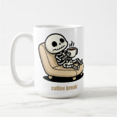 Coffee Break – Grim Reaper Dark Humor Coffee  Koffiemok (Links)