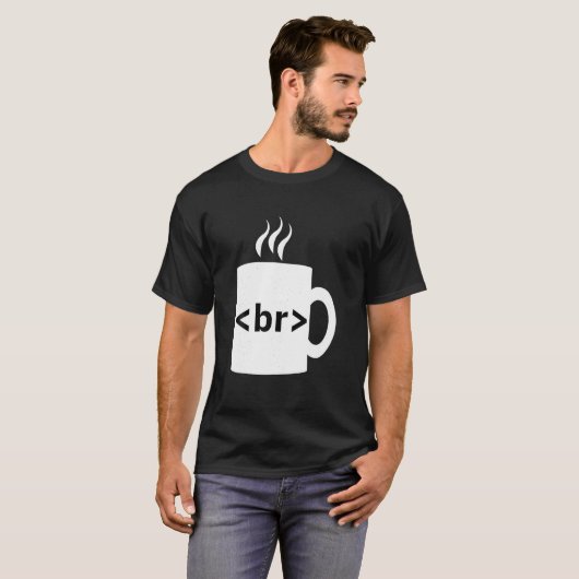 Coffee Break JavaScript Computer Science Program T-shirt (Voorkant volledig)