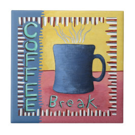 Coffee Break Keramische Tegel Tegeltje