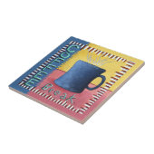 Coffee Break Keramische Tegel Tegeltje (Zijkant)