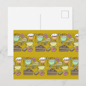 Coffee Break Ochre Briefkaart (Voorkant / Achterkant)