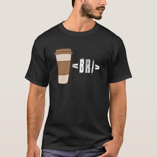 Coffee Break Software Developer Computer Coding Co T-shirt (Voorkant)