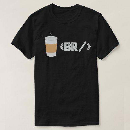 Coffee Break Software Developer Computer Coding Co T-shirt (Design voorkant)