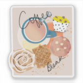 Coffee Break Sticker (Voorkant)