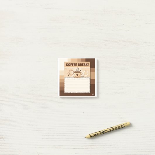 "Coffee Break" Sticky Notes (Op bureau)
