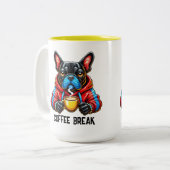 Coffee Break Tweekleurige Koffiemok (Voorkant links)
