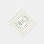 Coffee Brewing Bebe Brunch Neutral Baby Shower Servet (Hoek)