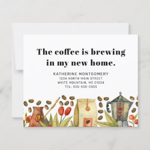 Coffee Brewing Quote Budget Moving Aankondiging
