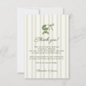 Coffee Brewing Stripes Bebe Brunch Baby Shower Bedankkaart (Voorkant)