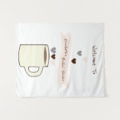 Coffee Bridal Shower Wandkleed (Voorkant (horizontaal))