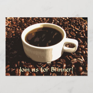 Coffee Brinner Invitation Kaart