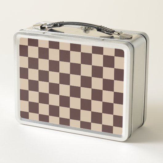 Coffee Brown Checkerboard (Achterkant)