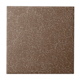 Coffee Brown Crackle Glaze Solid Colour Tile Tegeltje