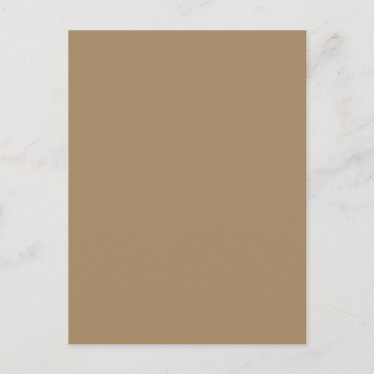 Coffee Brown Invitation Briefkaart –  (Voorkant)