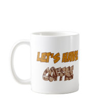 Coffee Brown Lettering Coffee Mok