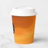 Coffee Brown Paper Cup - Classic Custom Logo Papieren Bekers (Links)