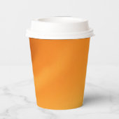 Coffee Brown Paper Cup - Classic Custom Logo Papieren Bekers (Achterkant)