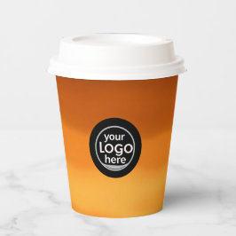 Coffee Brown Paper Cup - Classic Custom Logo Papieren Bekers