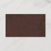 Coffee Brown Pset Pattern Visitekaartje (Achterkant)