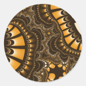 Coffee Brown Remix Ronde Sticker (Voorkant)