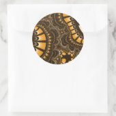 Coffee Brown Remix Ronde Sticker (Tas)