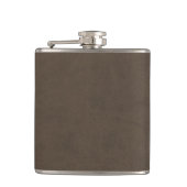Coffee Brown Velvet Personalized Home Casino Heupfles (Voorkant)