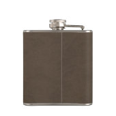 Coffee Brown Velvet Personalized Home Casino Heupfles (Achterkant)