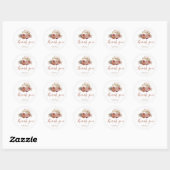Coffee Bruiloftsfeest Love Is Brewing Boho Sticke Ronde Sticker (Vel)
