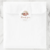 Coffee Bruiloftsfeest Love Is Brewing Boho Sticke Ronde Sticker (Tas)