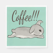 Coffee bunny  servet (Voorkant)