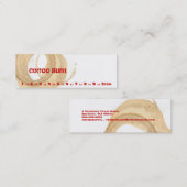 Coffee Burn Mini Visitekaartje (Voorkant / Achterkant)