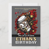 Coffee Burst – Vette & Speelse Verjaardag Kaart (Voorkant)