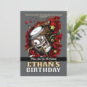 Coffee Burst – Vette & Speelse Verjaardag Kaart (Staand voorkant)