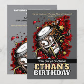 Coffee Burst – Vette & Speelse Verjaardag Kaart (Voorkant / Achterkant)