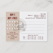 COFFEE - Business-, Profile Card Klantenkaartje (Achterkant)