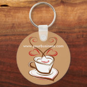 Coffee Business Promotion adverteren sleutelhanger (Voorkant)