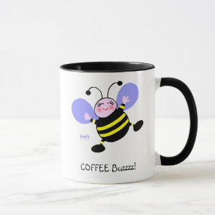 Coffee Buzz Bumblebee Caffeine Addicate Funny Mok