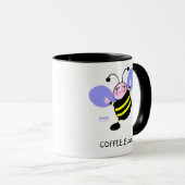 Coffee Buzz Bumblebee Caffeine Addict Cute Funny Mok (Voorkant rechts)