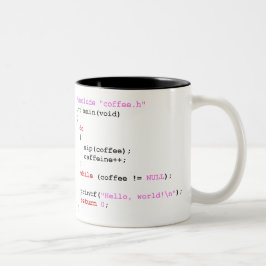 Coffee.c Programmering Tweekleurige Koffiemok