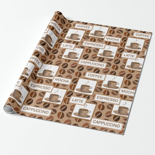 Coffee Cadeaupapier (Uitgerold)