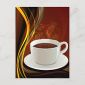 Coffee Cafe Art Briefkaart (Voorkant)