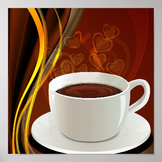 Coffee Cafe Art Poster (Voorkant)