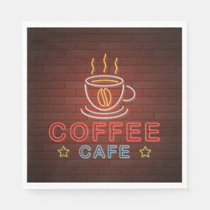 Coffee Cafe Neon Sign Servet